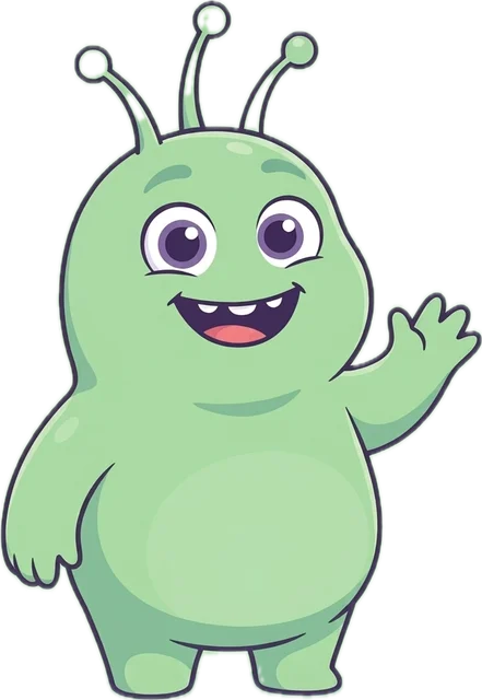 Moss, a little green alien